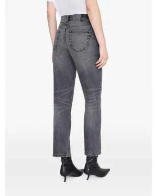 ANINE BING Kate 洗い加工デニムジーンズ - Grey - サムネイル5