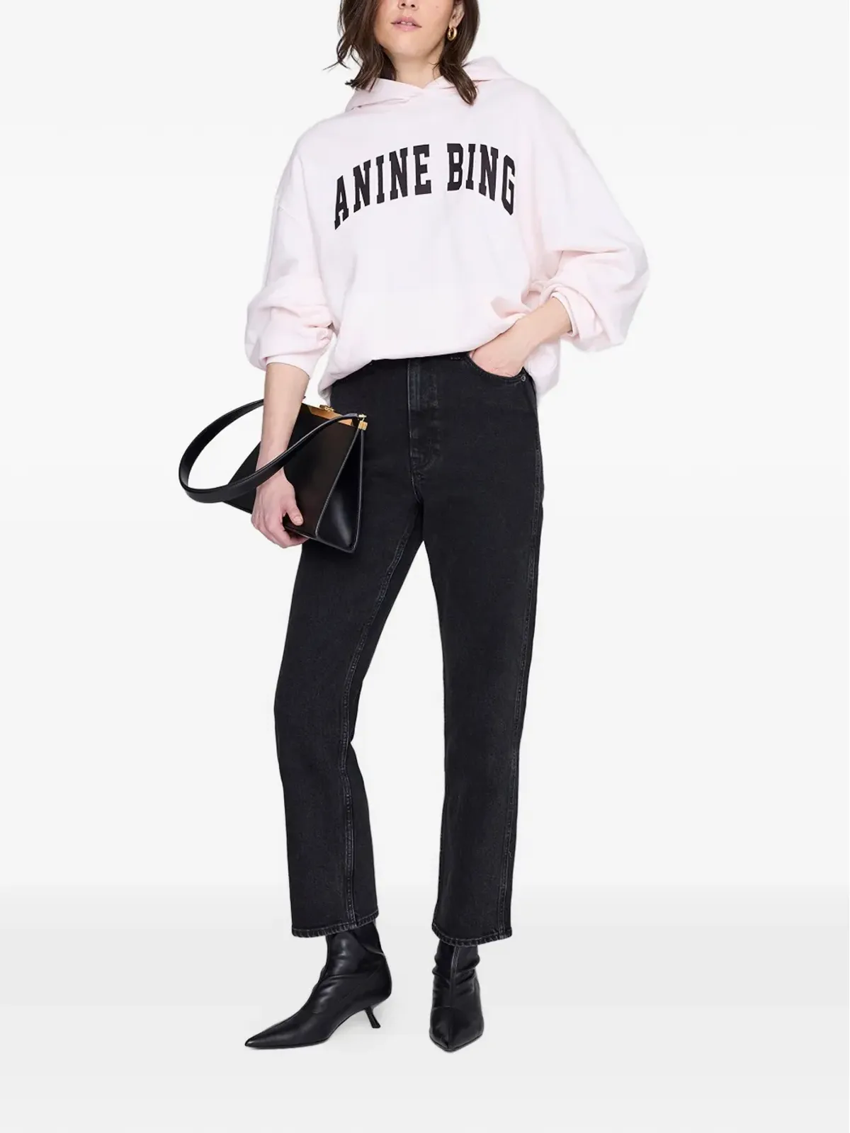 ANINE BING Harvey ロゴディテールのフーディー - 画像3