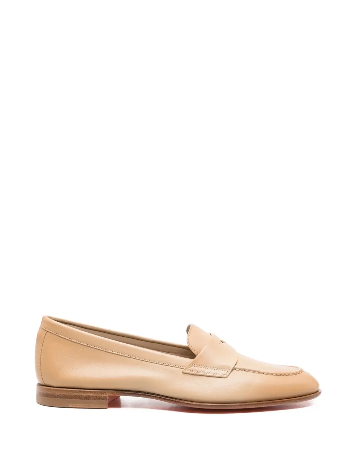 Santoni ペニーストラップ レザー ローファー - 画像1