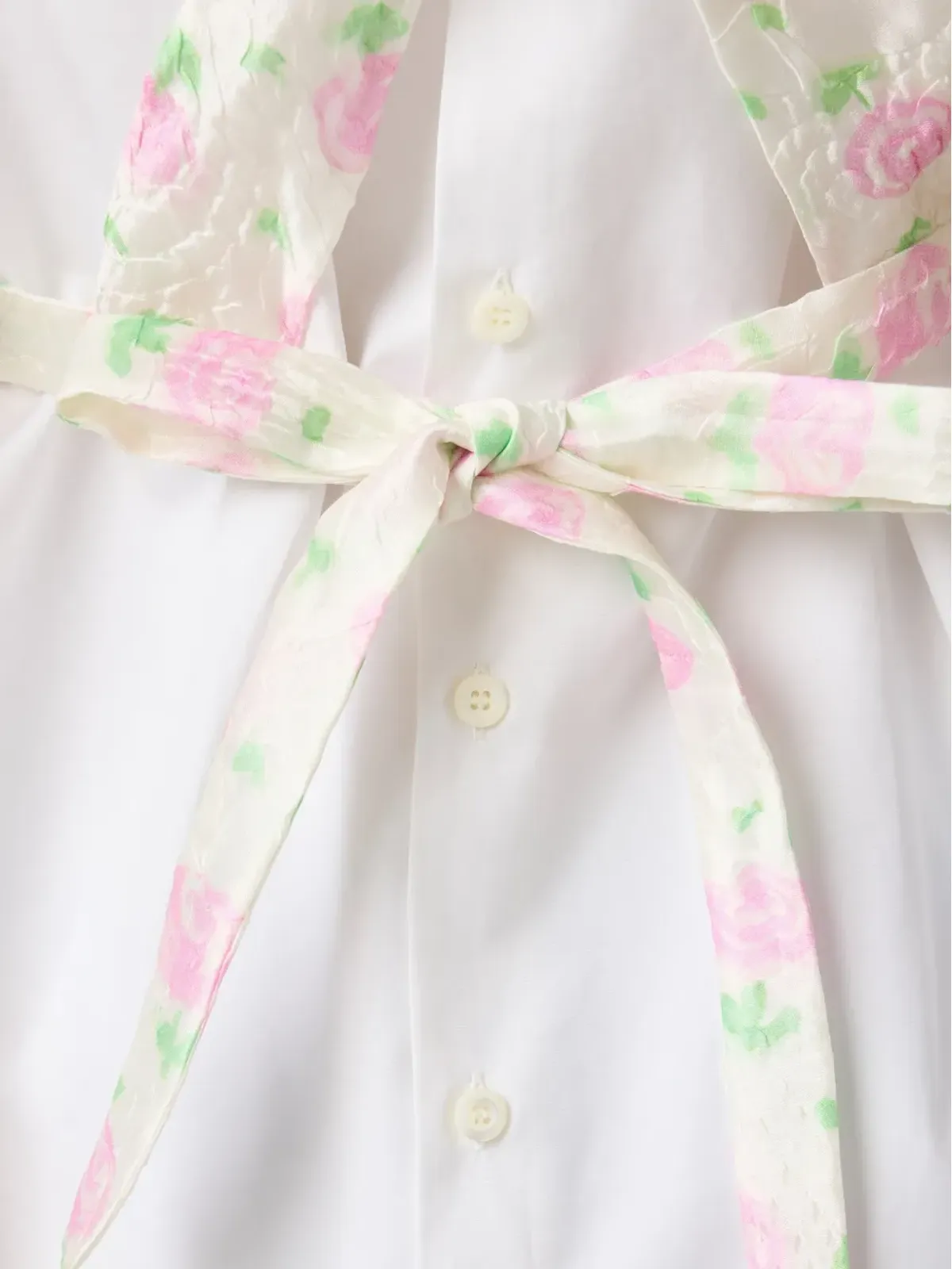 Miu Miu 花柄のエプロン風トップス - 画像5