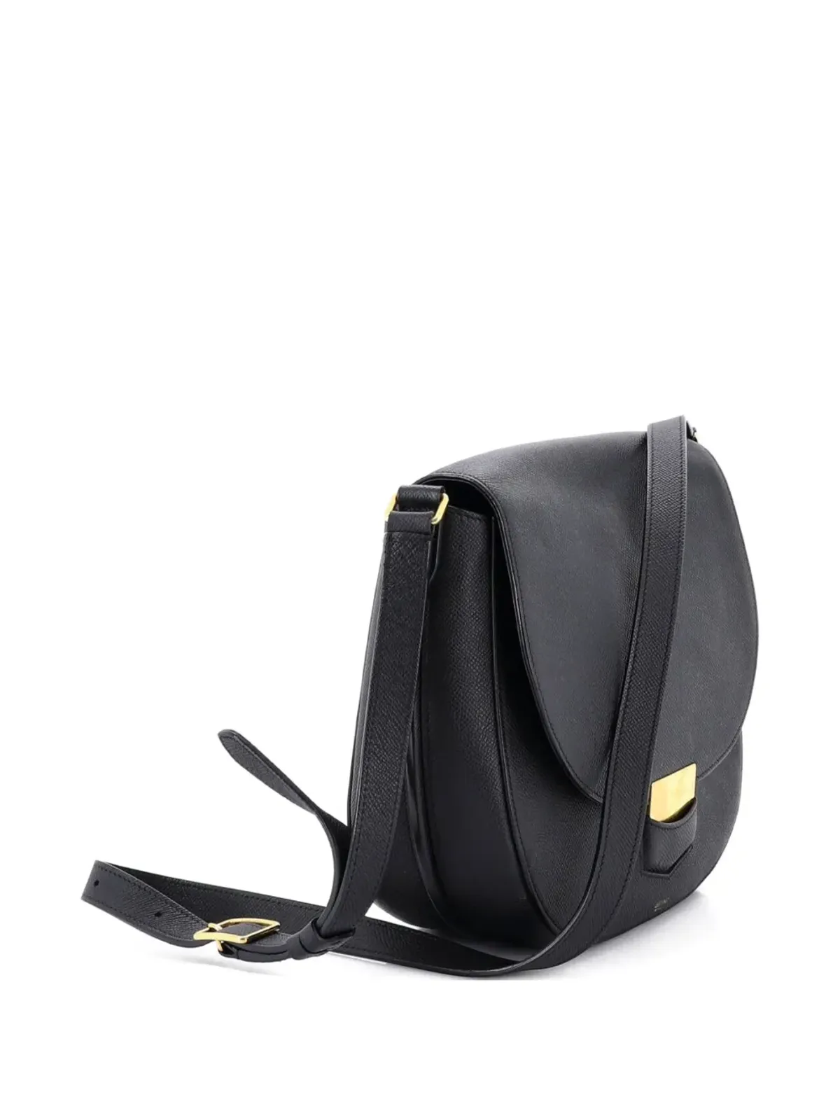 Celine Pre-Owned トロットゥール カーフスキン ミディアム クロスボディバッグ - ブラック - 画像3