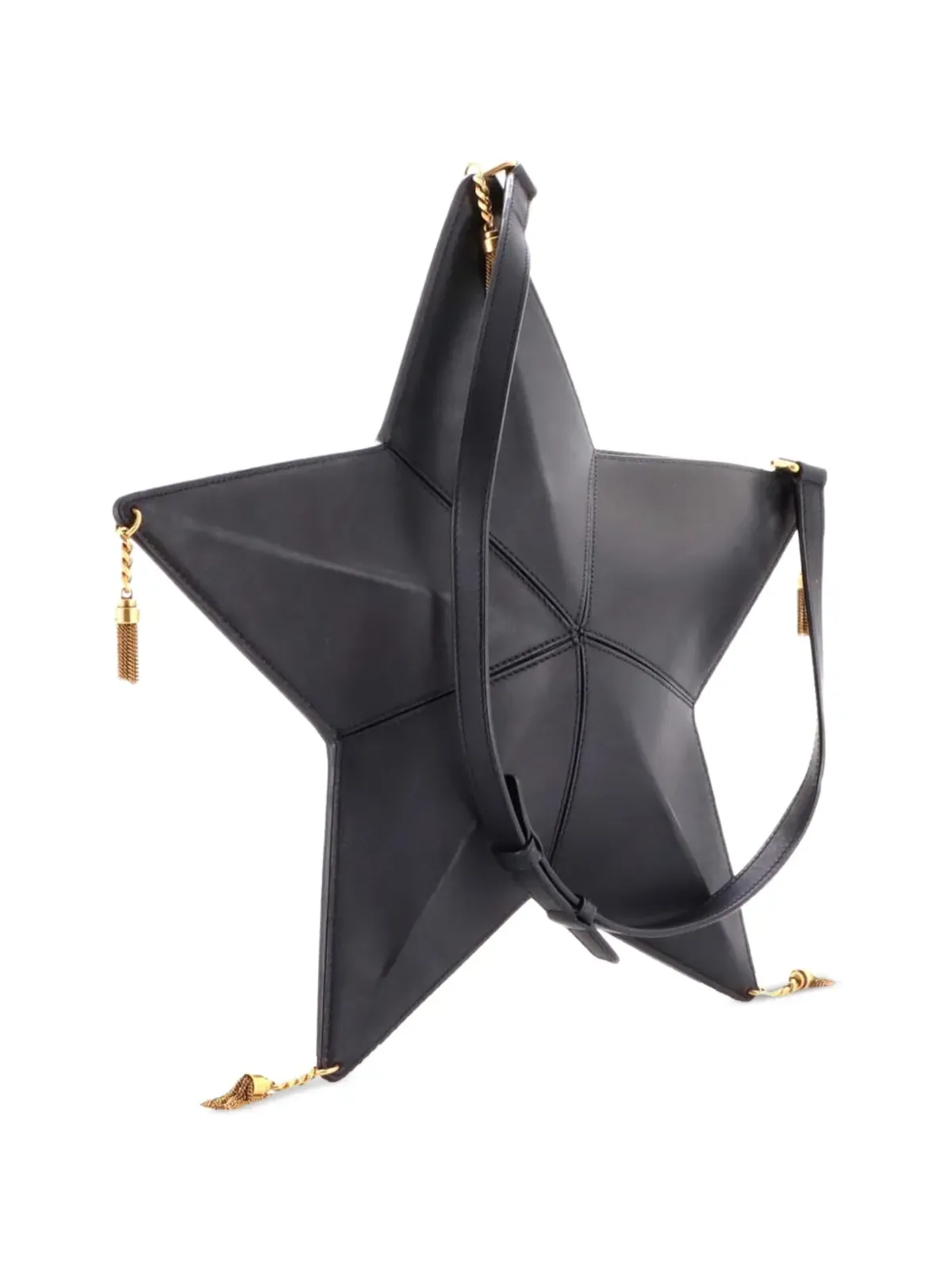 Saint Laurent Pre-Owned アストロ タッセル レザー ショルダーバッグ - 画像3