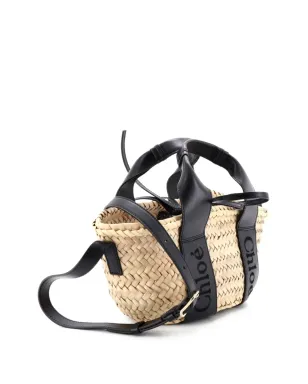Chloé Pre-Owned Sense バスケット トート ラフィア×レザー ミディアム ショルダーバッグ - Neutrals - サムネイル2