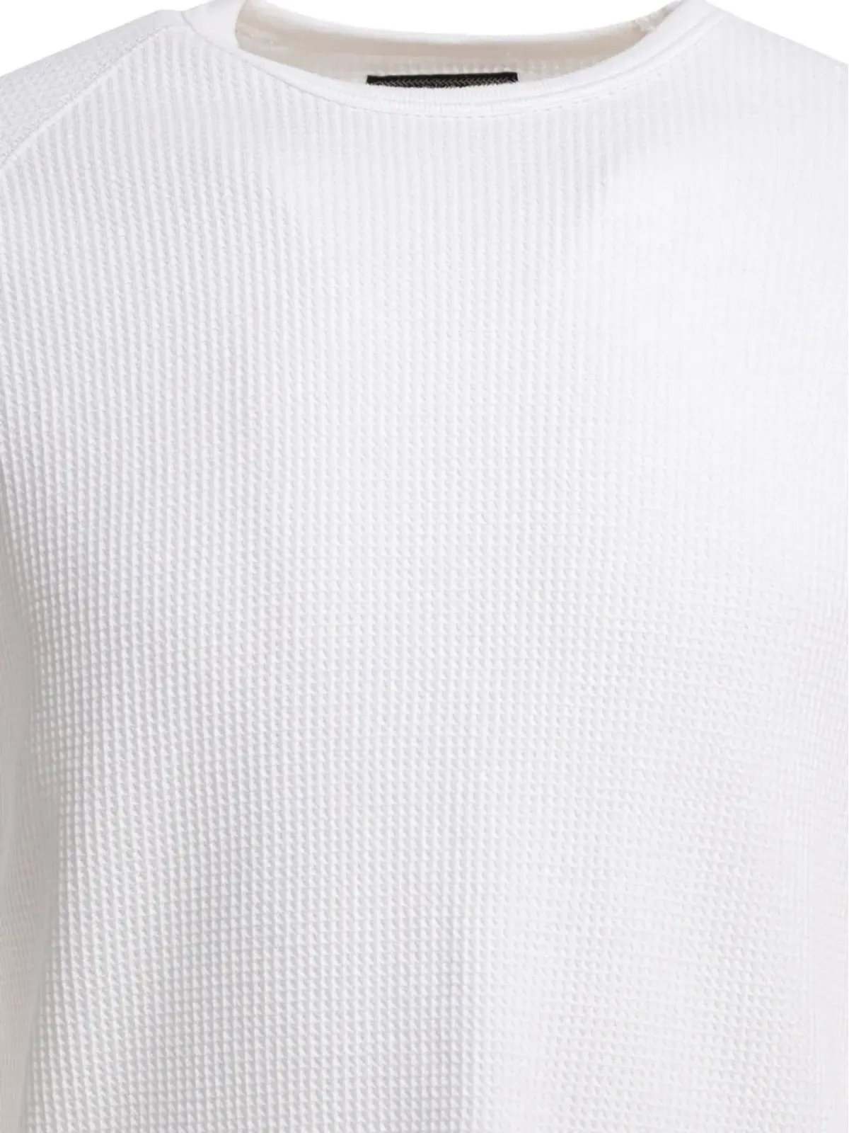 BEAMS PLUS ロングスリーブ ワッフルテクスチャー Tシャツ - White - 画像3