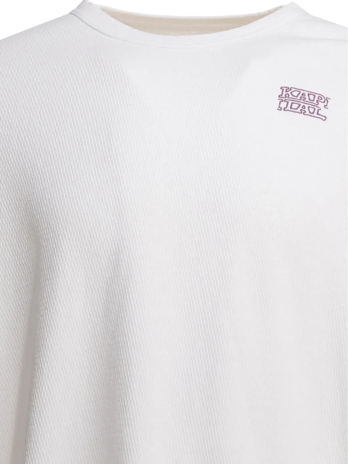 KAPITAL テクスチャード ロングスリーブ Tシャツ - Neutrals - 画像3