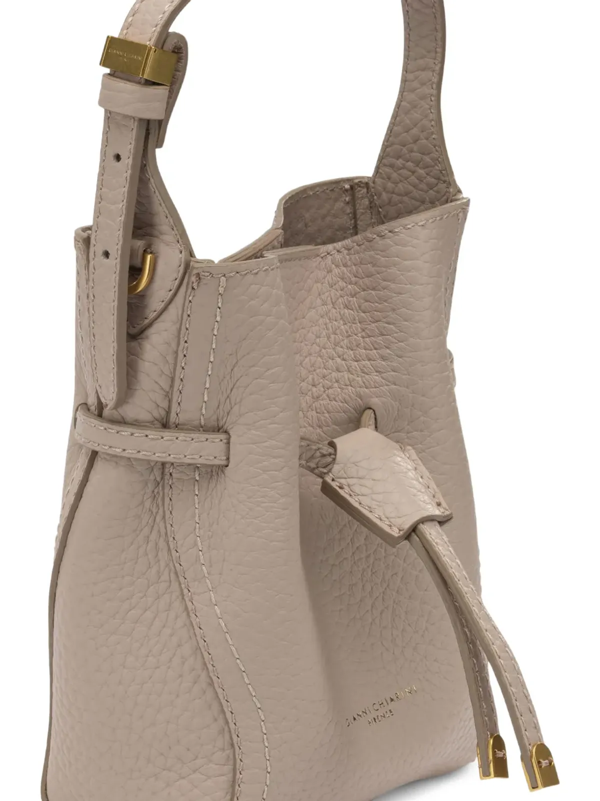 GIANNI CHIARINI ドローストリング バケット トートバッグ - 画像5