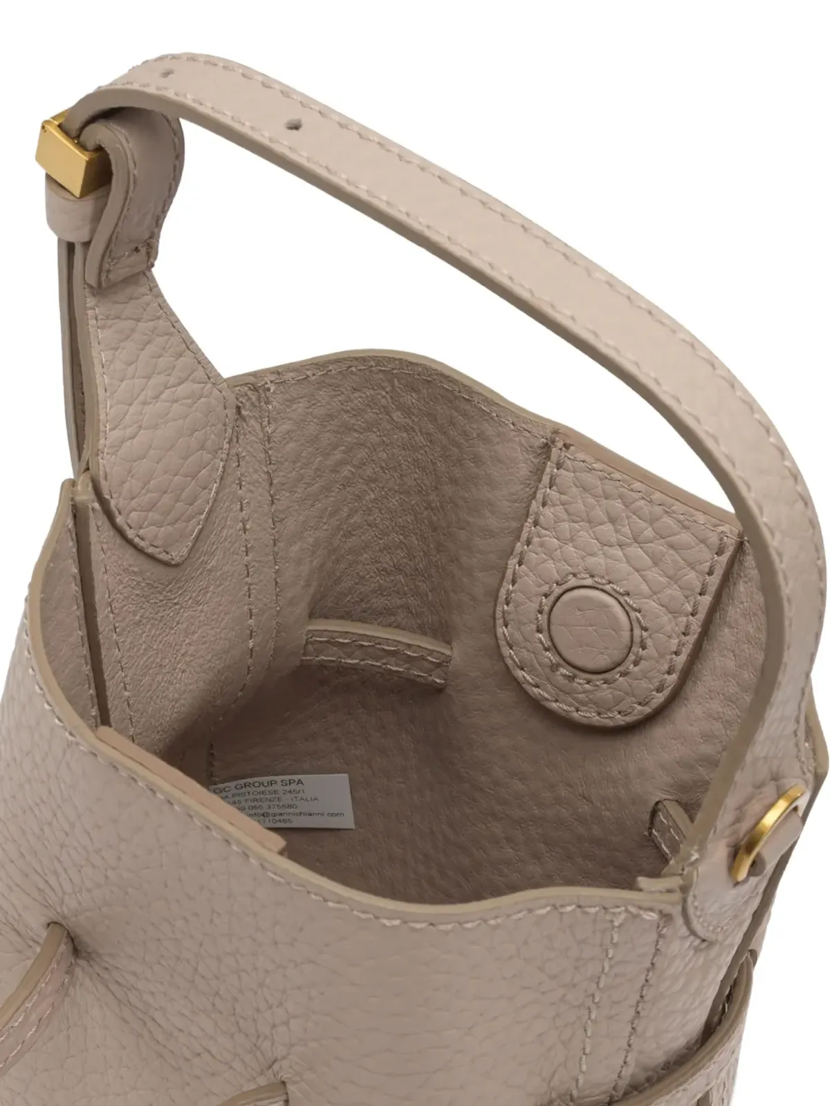 GIANNI CHIARINI ドローストリング バケット トートバッグ - 画像4