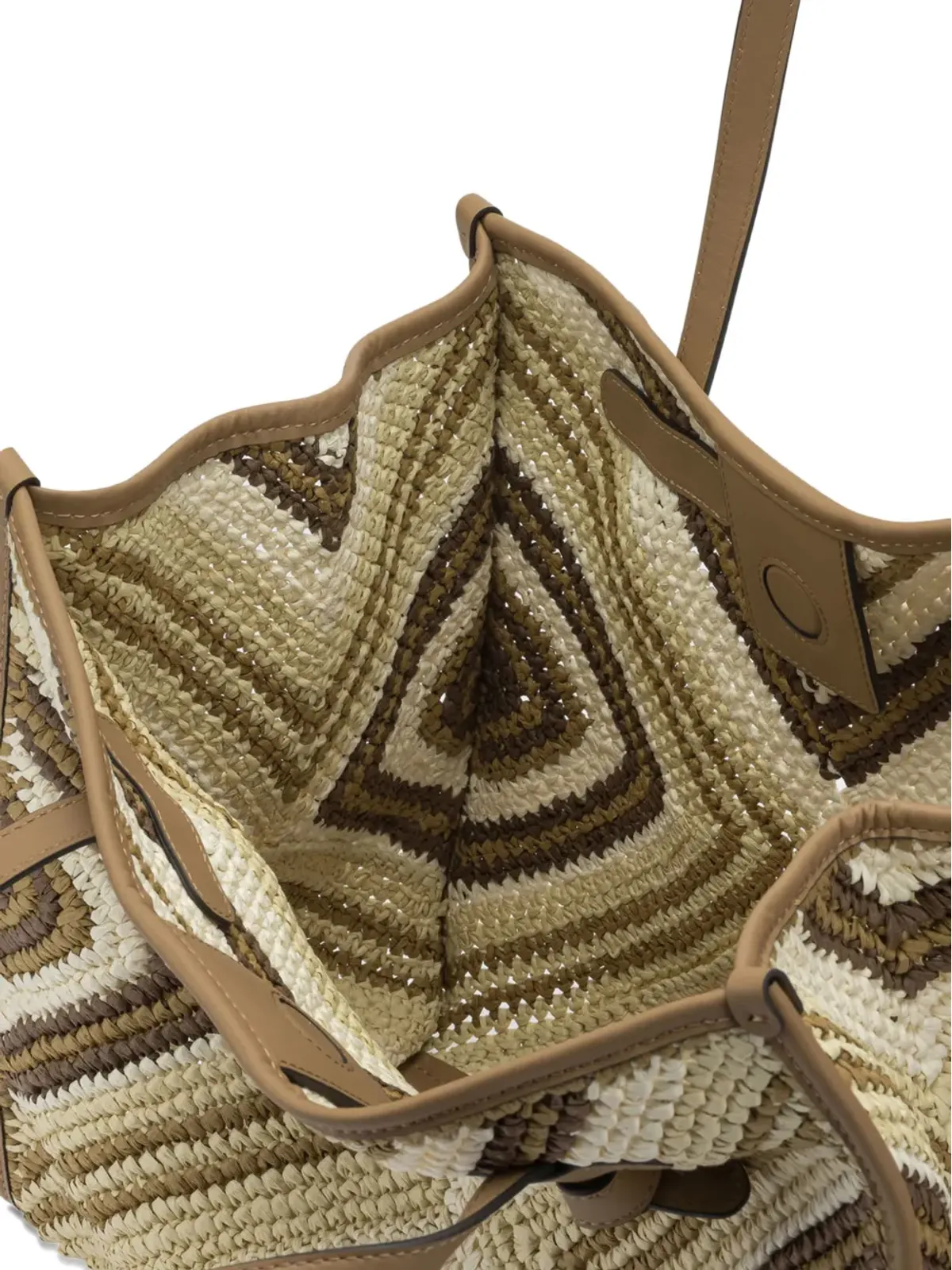 GIANNI CHIARINI 幾何学模様のトートバッグ - 画像5