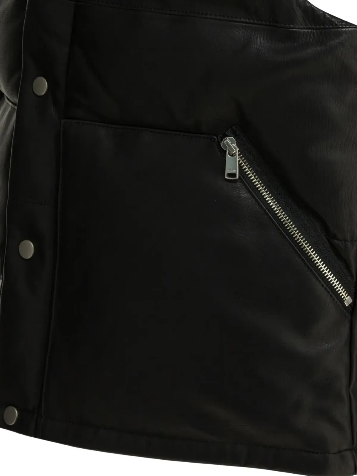 nonnative ボタン留めジップアップジレ（ブラック） - 画像4