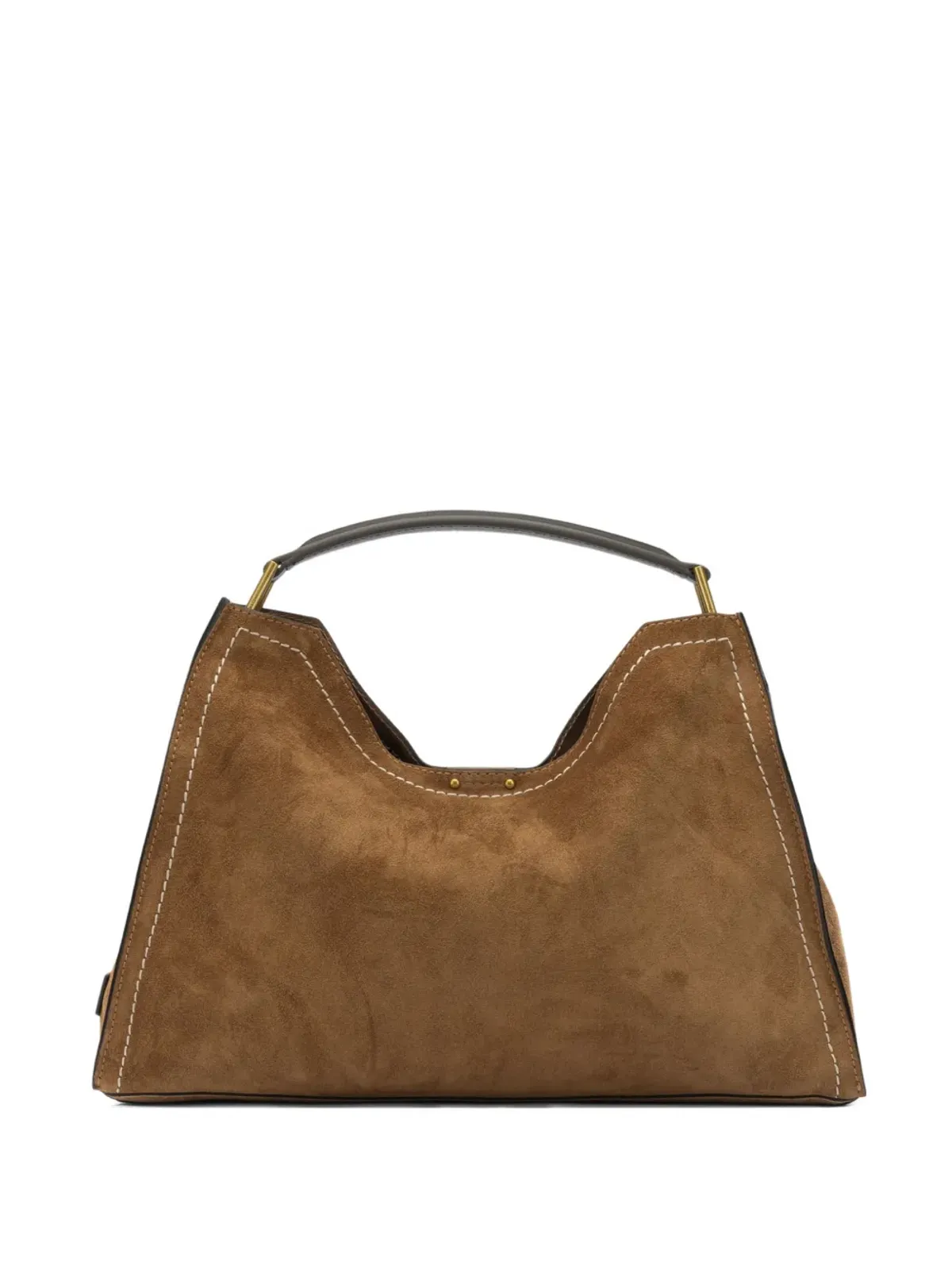 GIANNI CHIARINI Aurora トップステッチハンドルショルダーバッグ - 画像1