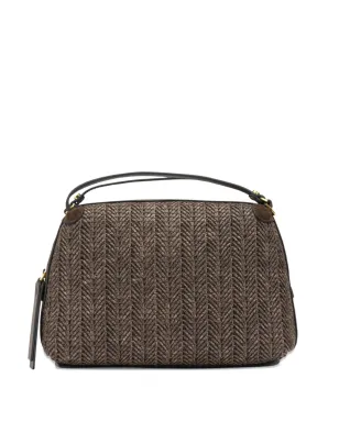 GIANNI CHIARINI Alifa woven handle tote bag - Brown - サムネイル1