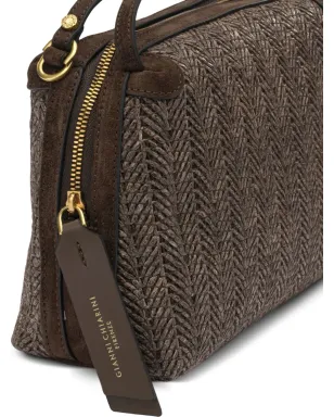 GIANNI CHIARINI Alifa woven handle tote bag - Brown - サムネイル4