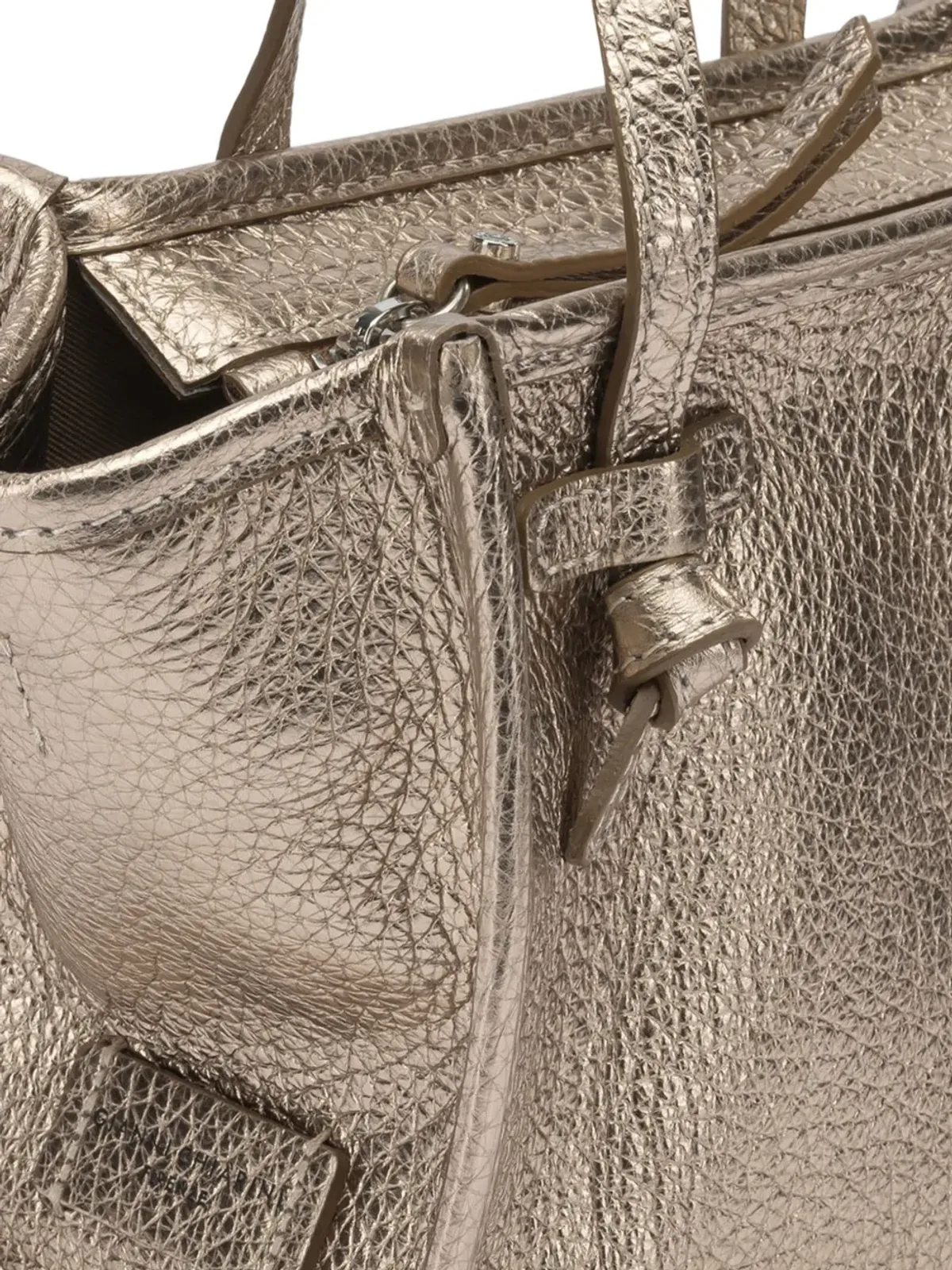 GIANNI CHIARINI メタリックエフェクト トートバッグ - 画像4