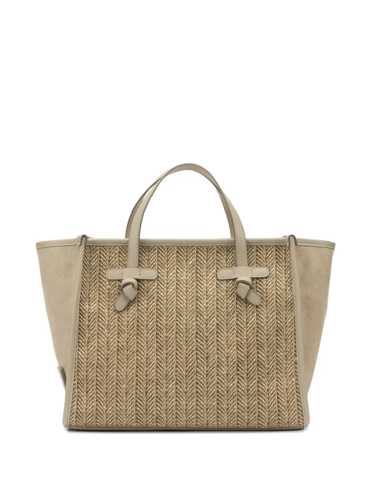 GIANNI CHIARINI 織り柄ノットディテール トートバッグ - 画像1
