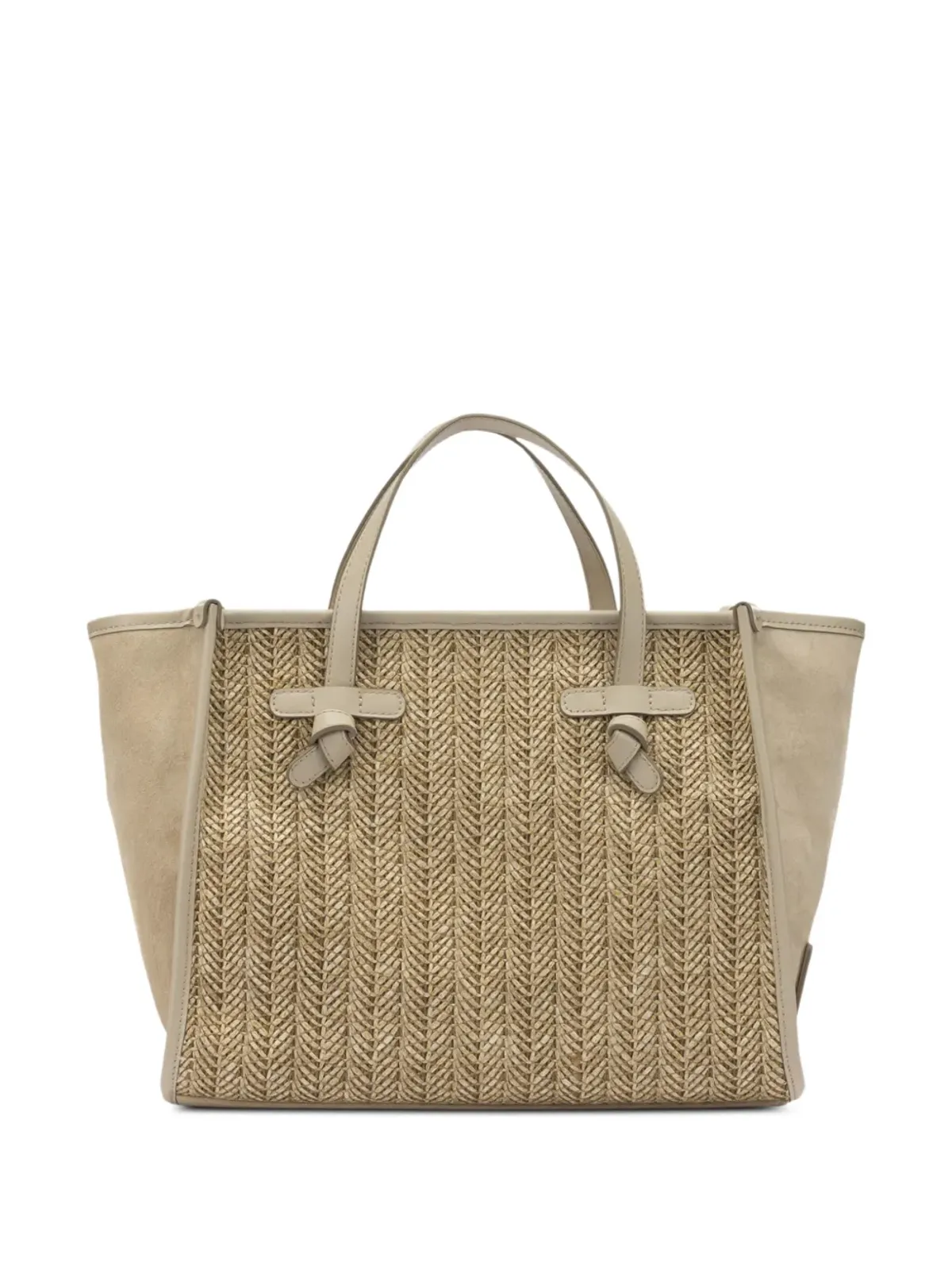 GIANNI CHIARINI 織り柄ノットディテール トートバッグ - 画像2