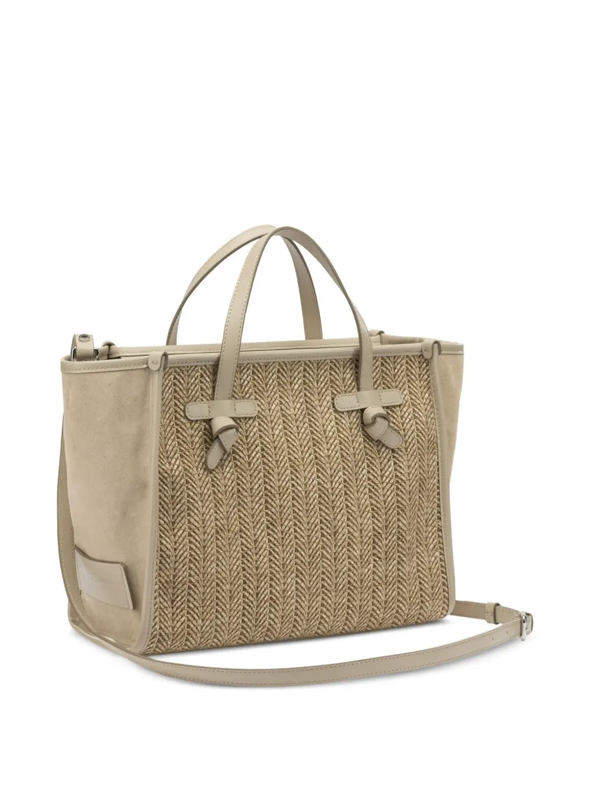 GIANNI CHIARINI 織り柄ノットディテール トートバッグ - 画像3