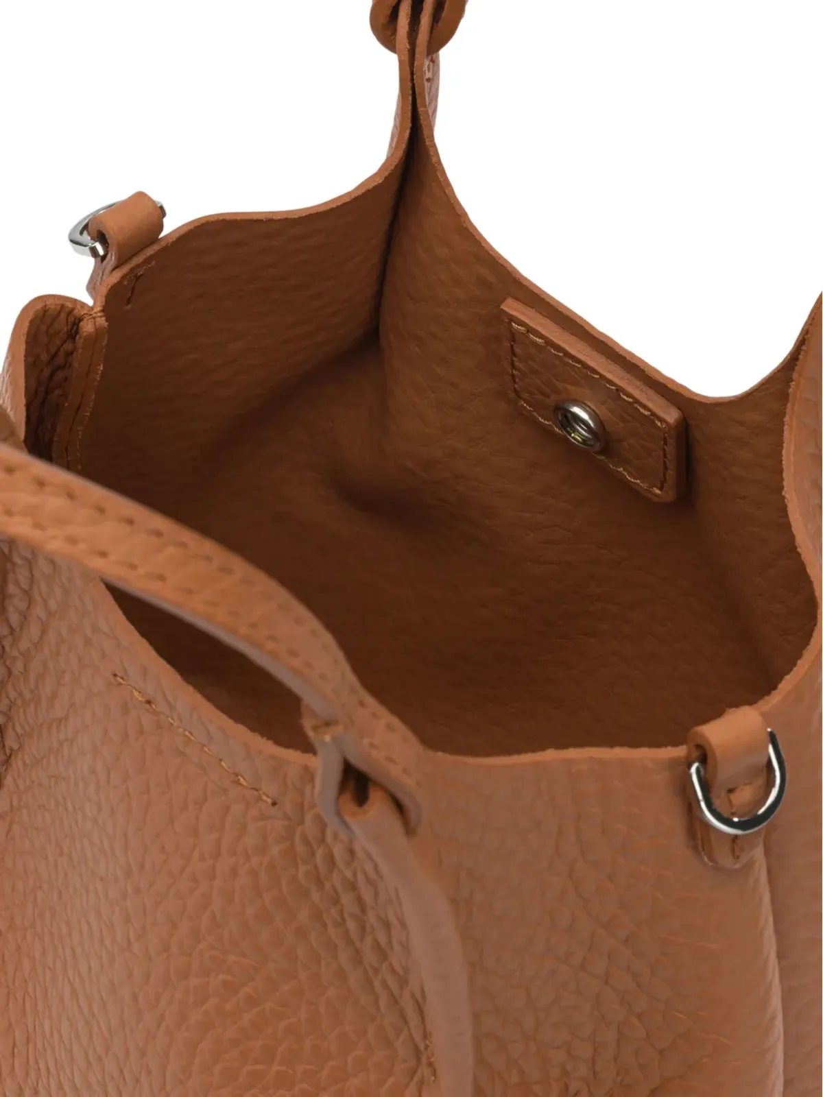 GIANNI CHIARINI ペブルグレイン レザー トートバッグ - 画像5