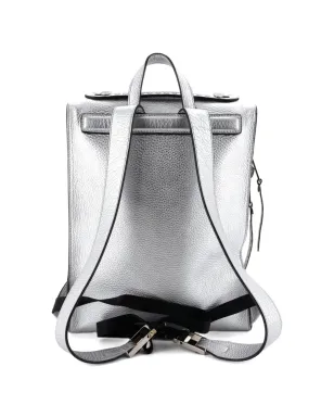 Fendi Pre-Owned セレリア レザー大型バックパック - メタリック - サムネイル2