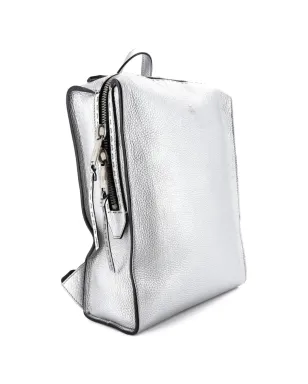 Fendi Pre-Owned セレリア レザー大型バックパック - メタリック - サムネイル4