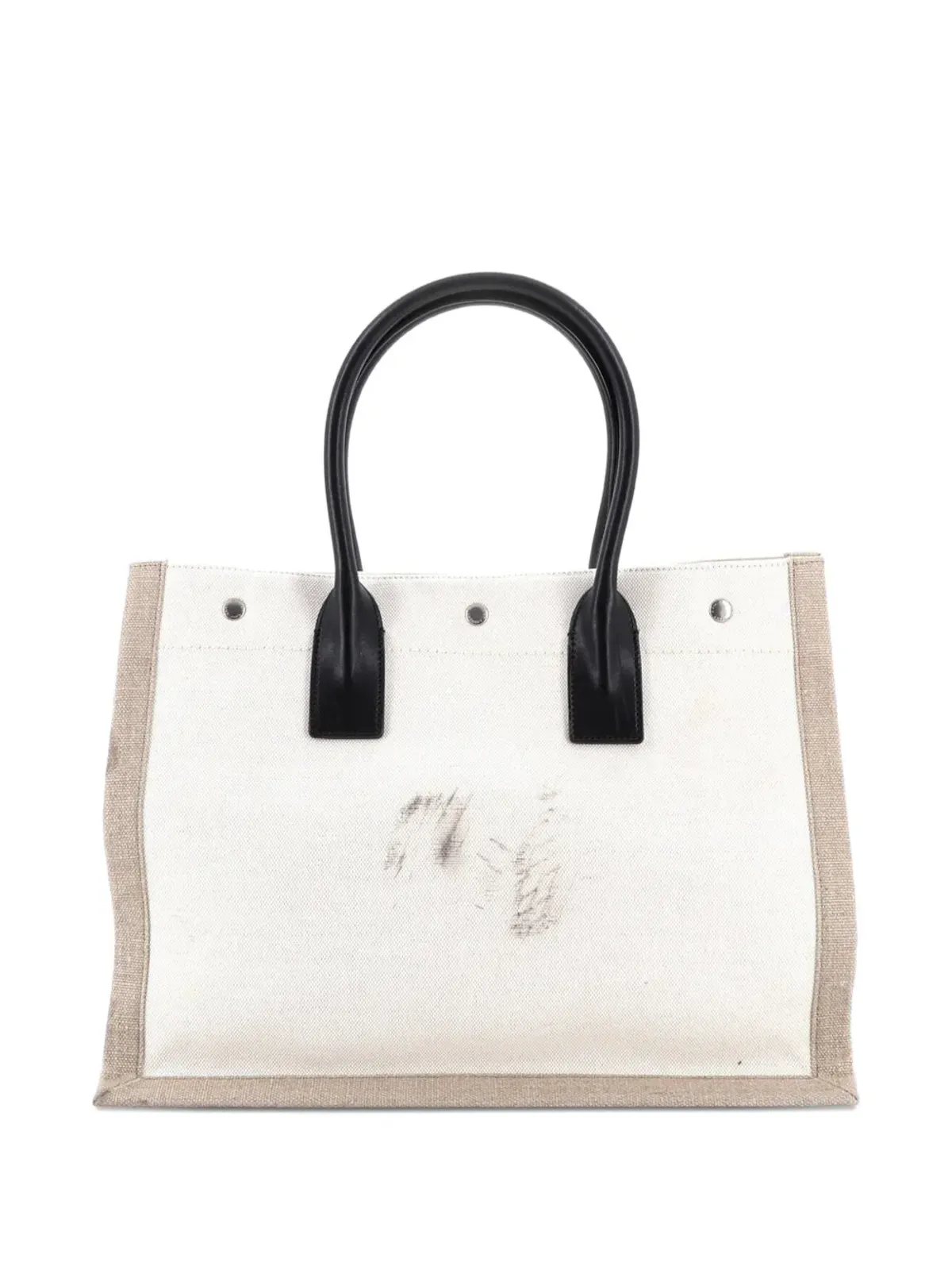 Saint Laurent Pre-Owned リヴ・ゴーシュ ショッパー キャンバス トートバッグ - 画像2