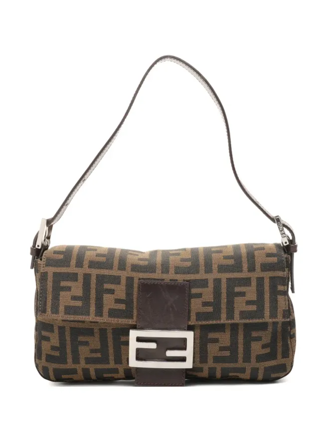Fendi Pre-Owned Fendi Pre-Owned 1990年代 マンマ・バゲット キャンバス ショルダーバッグの商品画像