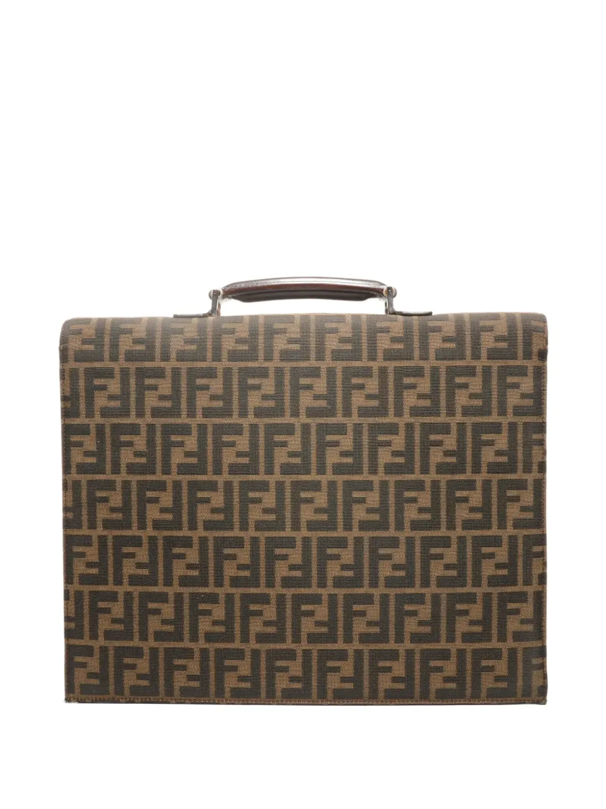 Fendi Pre-Owned 1990s Zucca canvas briefcase - Neutrals - 画像2