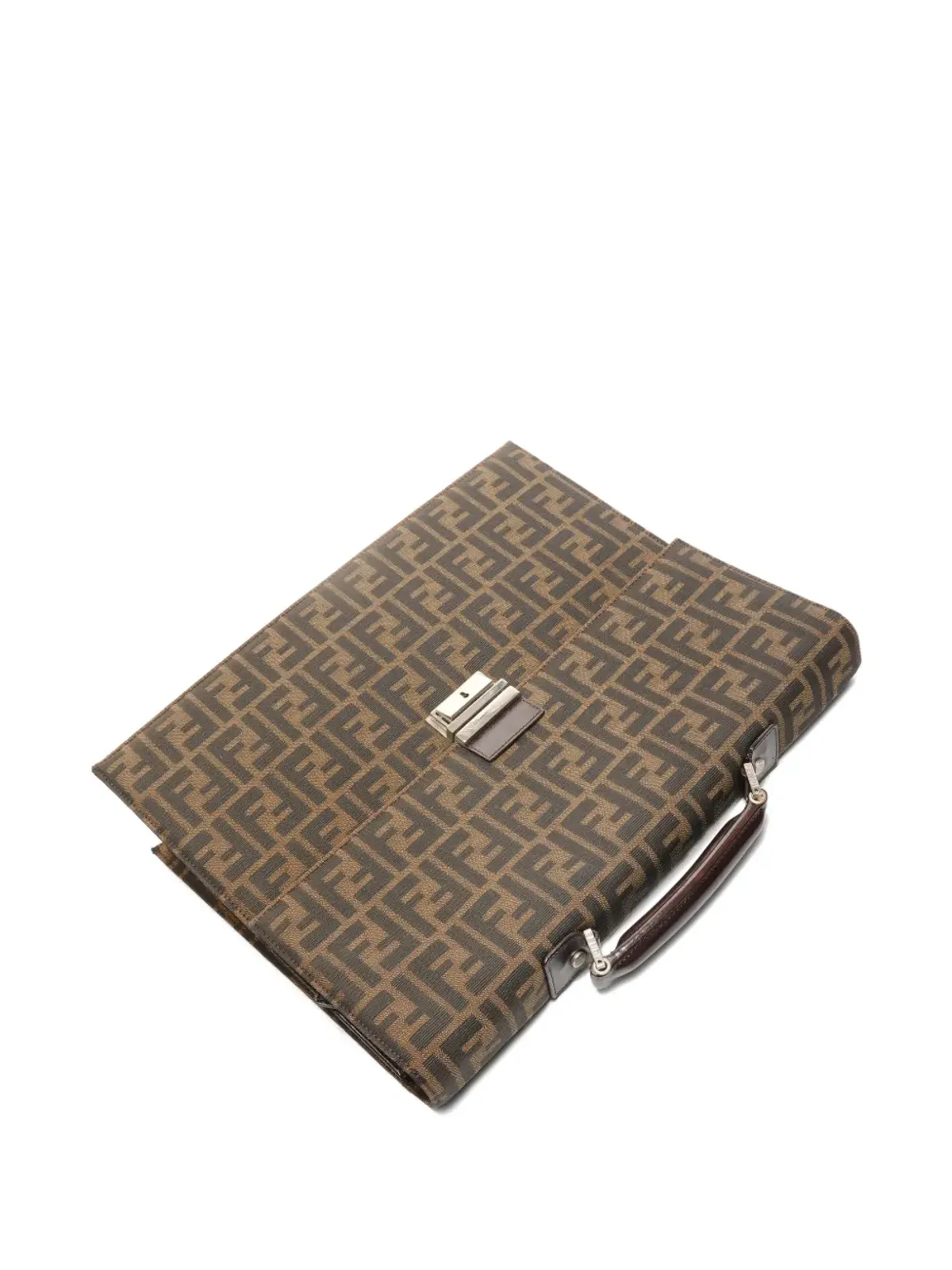 Fendi Pre-Owned 1990s Zucca canvas briefcase - Neutrals - 画像3