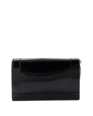 Saint Laurent Pre-Owned Cassandreフラップ・リストレット・ポーチ（パテントレザー）クラッチバッグ - サムネイル2