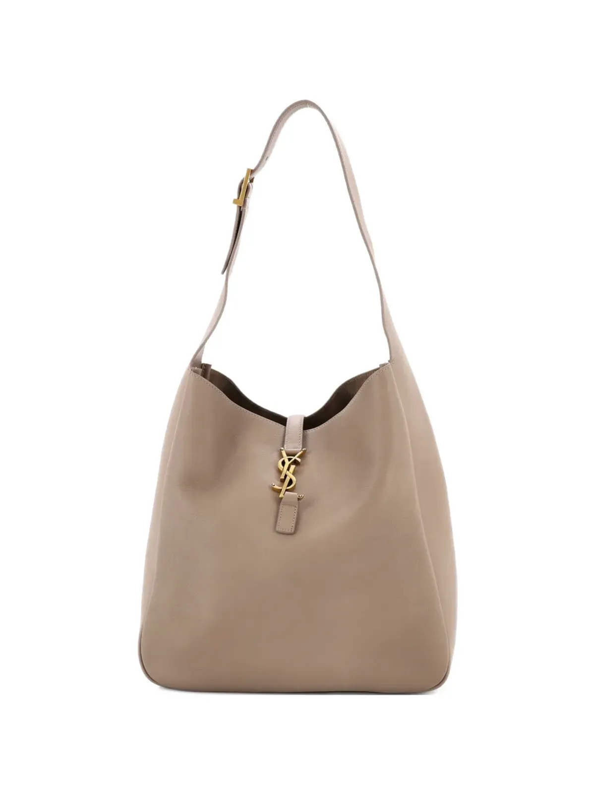 Saint Laurent ヴィンテージ Le 5 a 7 Supple Leather hobo bag - Neutrals - 画像1