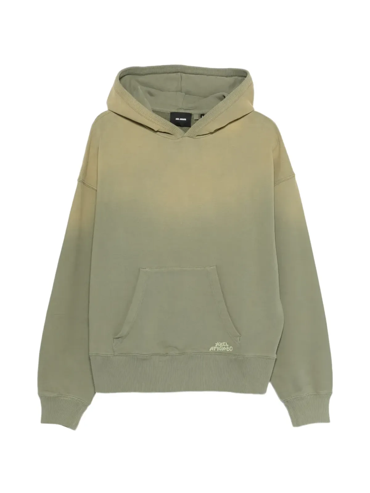 Axel Arigato ombre カンガルーポケット付きフードパーカー - Green - 画像1