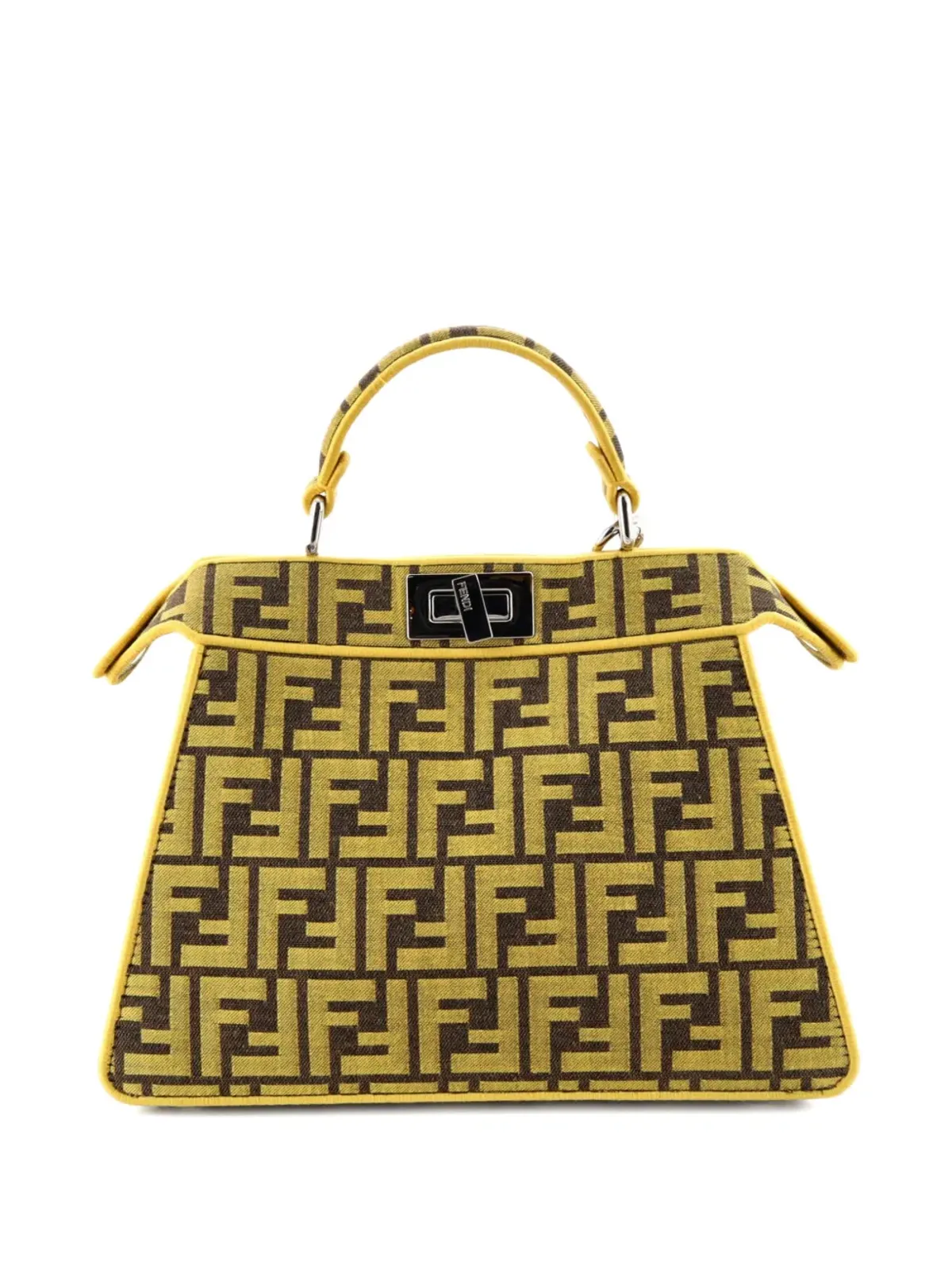 Fendi Pre-Owned x FRGMT ピークアブー ISeeU バッグ Zucca キャンバス ショルダーバッグ - 画像2