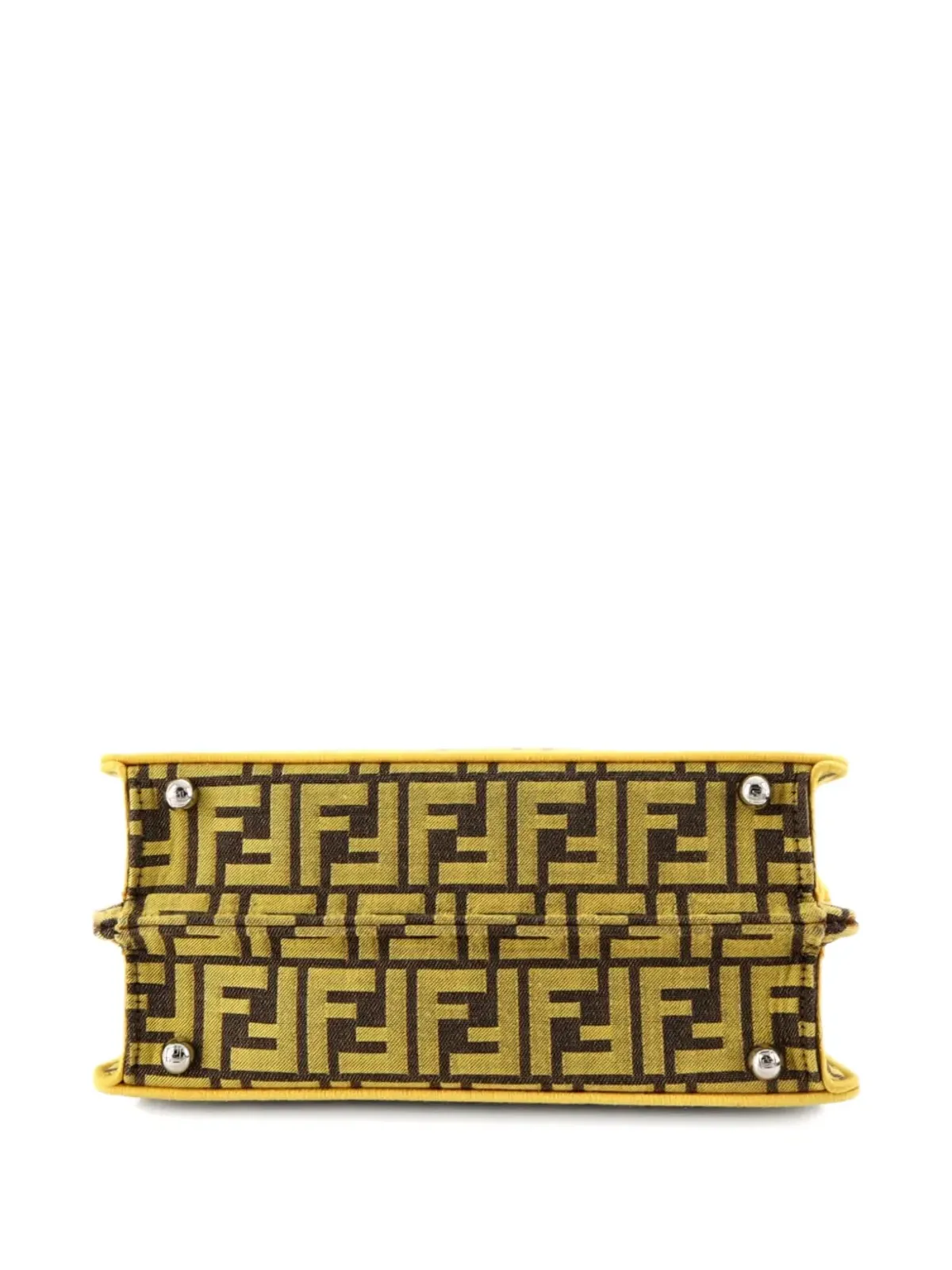Fendi Pre-Owned x FRGMT ピークアブー ISeeU バッグ Zucca キャンバス ショルダーバッグ - 画像4