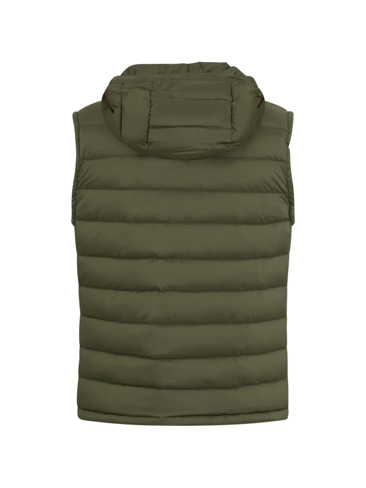 Moorer hooded zip sleeveless gilets - Green - 画像2