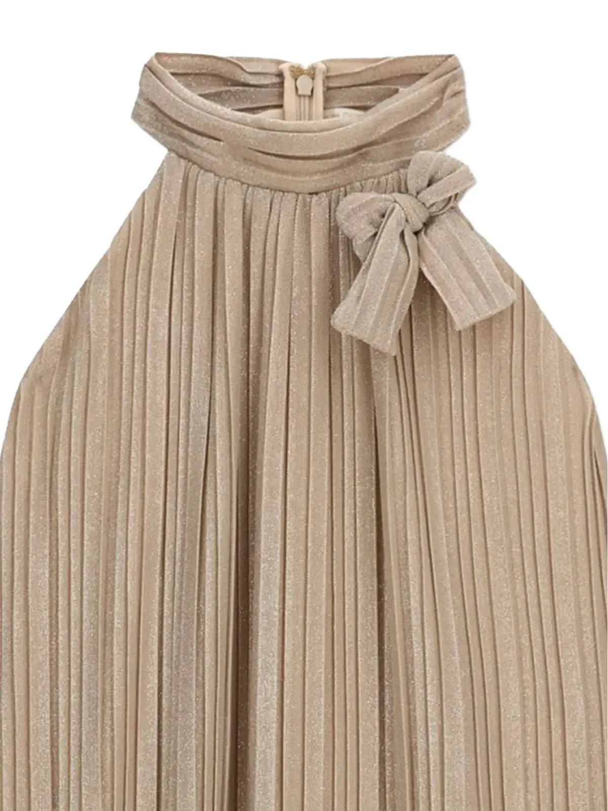 guess kids pleated bow dress - Neutrals - 画像4