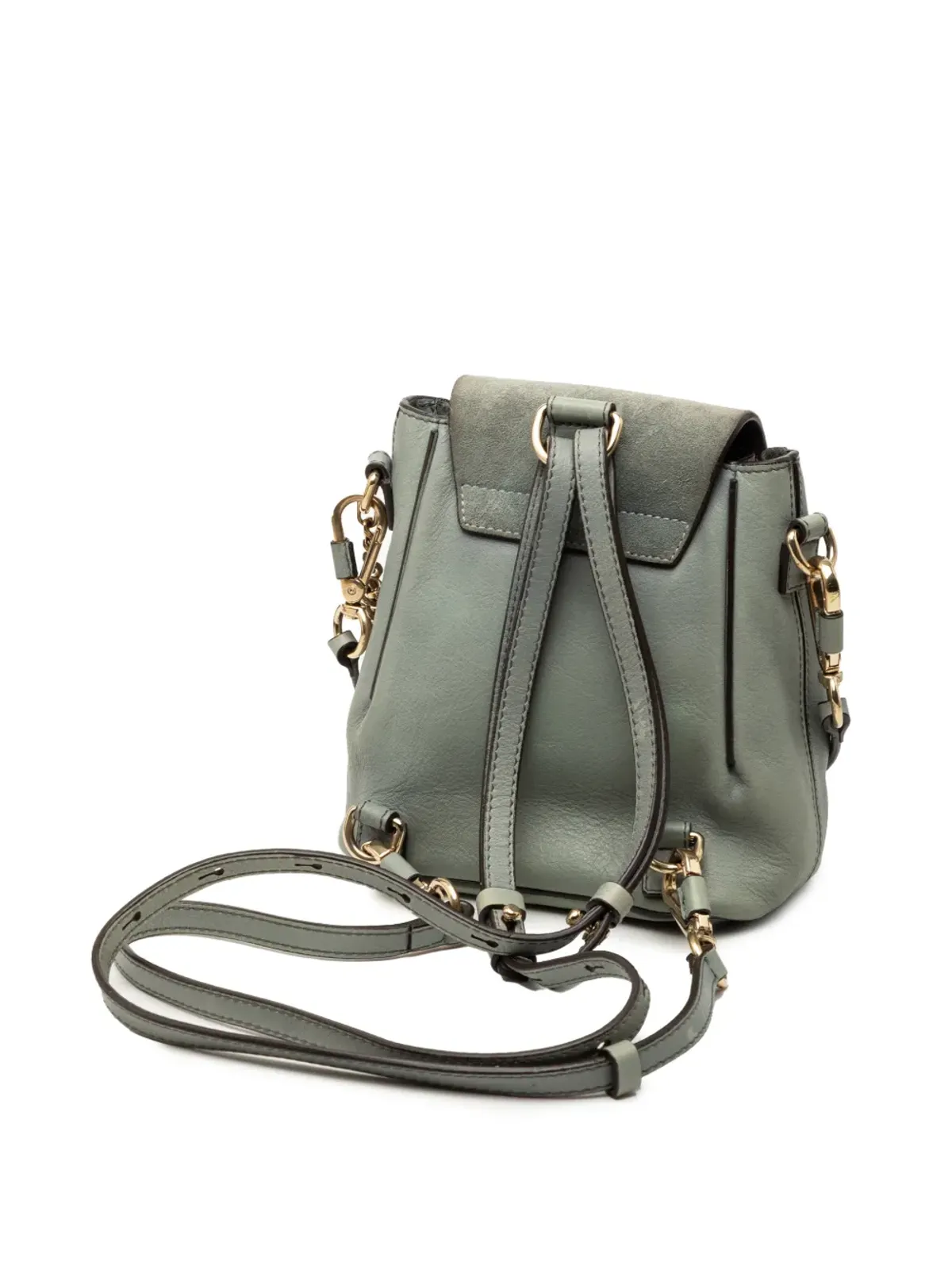 Chloé ビンテージ 2017 ミニ カーフスキンとスエードの Faye バックパック ブルー - 画像3