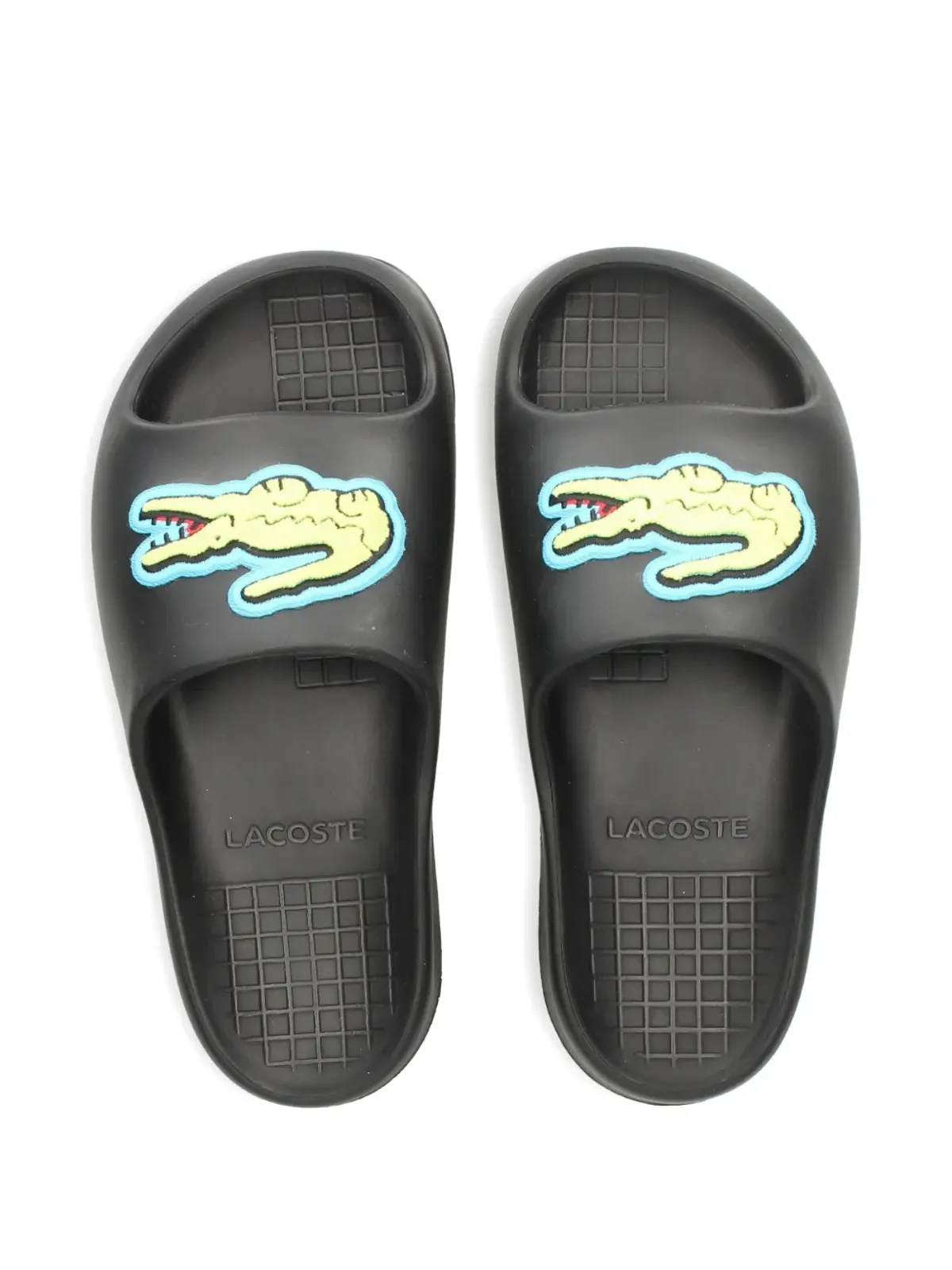 Lacoste ロゴアップリケ・スライド - 画像4