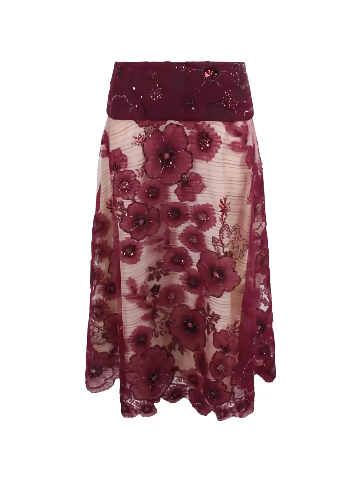 Antonio Marras スパンコール装飾入りミディスカート - 画像1