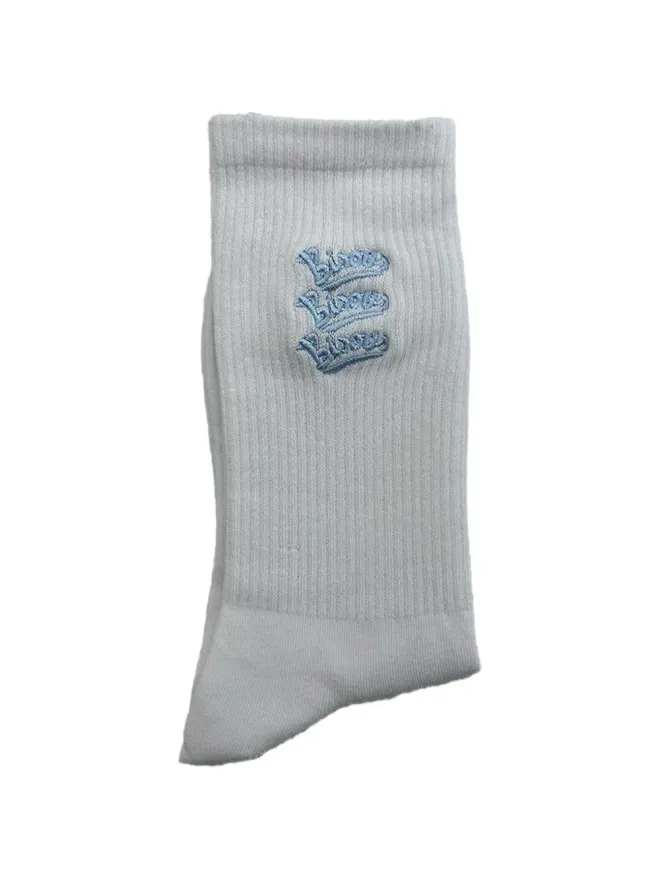 Bisous Skateboards Bisous Skateboards 刺繍ソックス - グレーの商品画像
