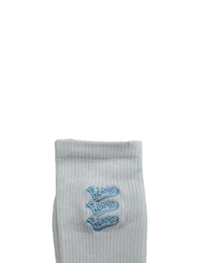 Bisous Skateboards 刺繍ソックス - グレー - サムネイル2