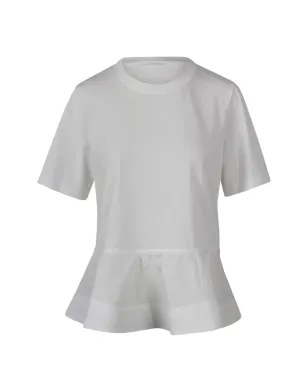 Jovonna フレアヘムTシャツ - White - サムネイル1