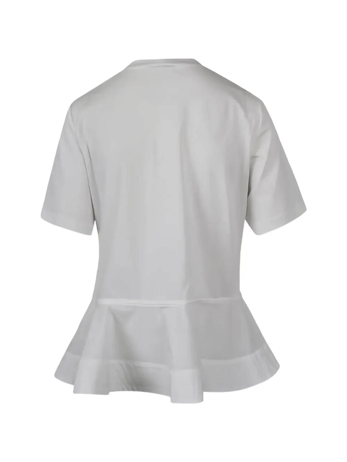Jovonna フレアヘムTシャツ - White - 画像2