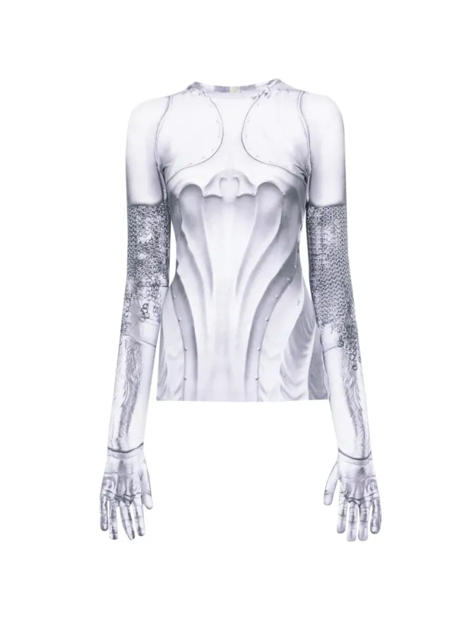 VICTOR CLAVELLY VICTOR CLAVELLY グローブディテール Tシャツの商品画像