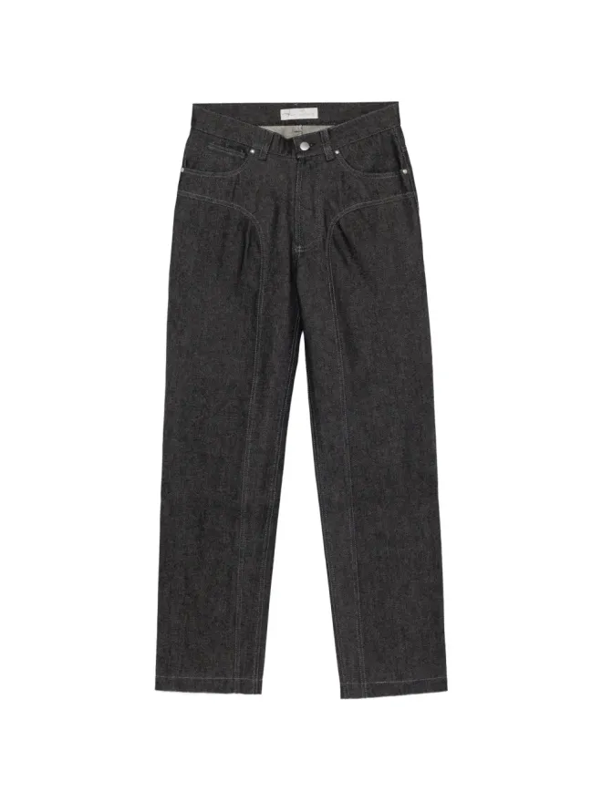 VICTOR CLAVELLY VICTOR CLAVELLY シームディテール ストレートジーンズの商品画像