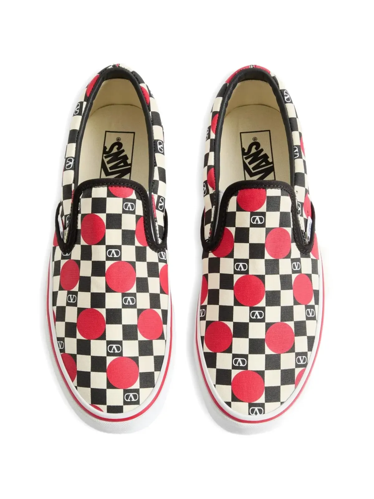 Vans × Valentino Garavani スリップオン チェッカーボード - 画像3