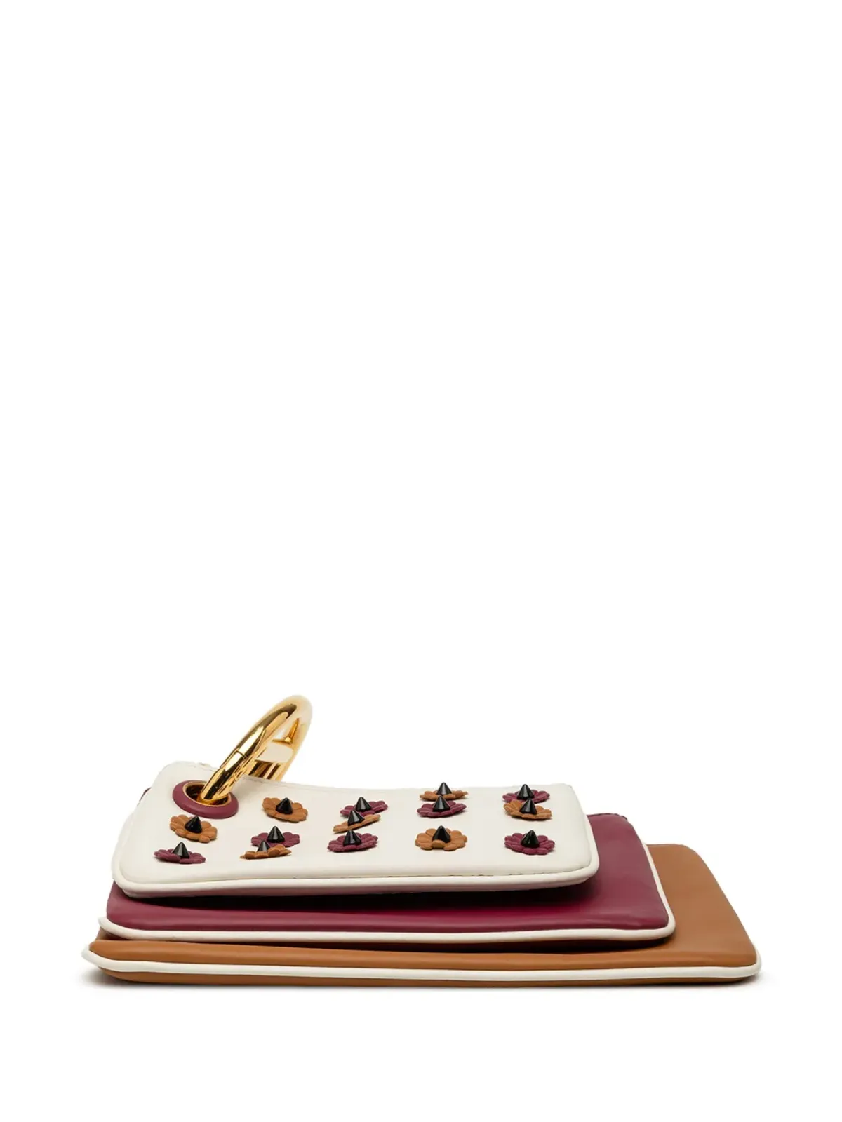 Fendi ビンテージ フラワーランド トリプレット クラッチバッグ - 画像4