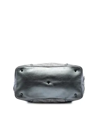 Burberry Pre-Owned グリッター・スモーク・チェック・キャンバス・チェック・サッチェル - Silver - サムネイル4