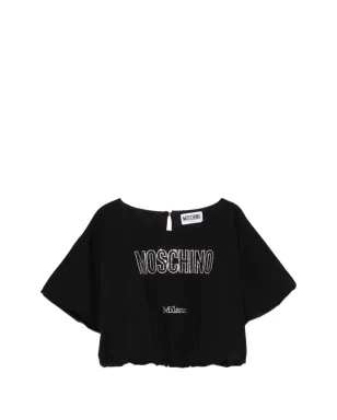 Moschino Kids ロゴエンブリッシュメントトップ - サムネイル1