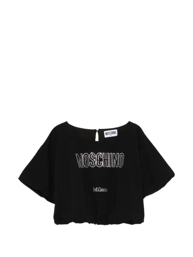 Moschino Kids Moschino Kids ロゴエンブリッシュメントトップの商品画像