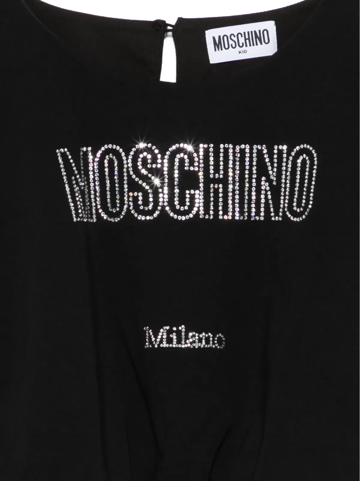 Moschino Kids ロゴエンブリッシュメントトップ - 画像3
