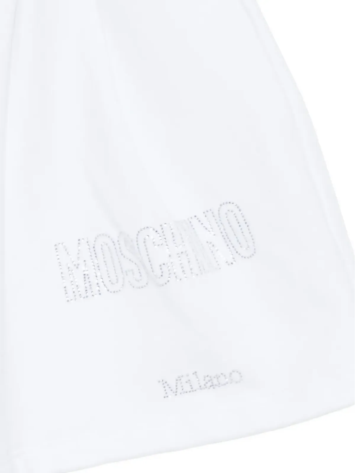 Moschino Kids drawstring logo shorts - White - 画像3